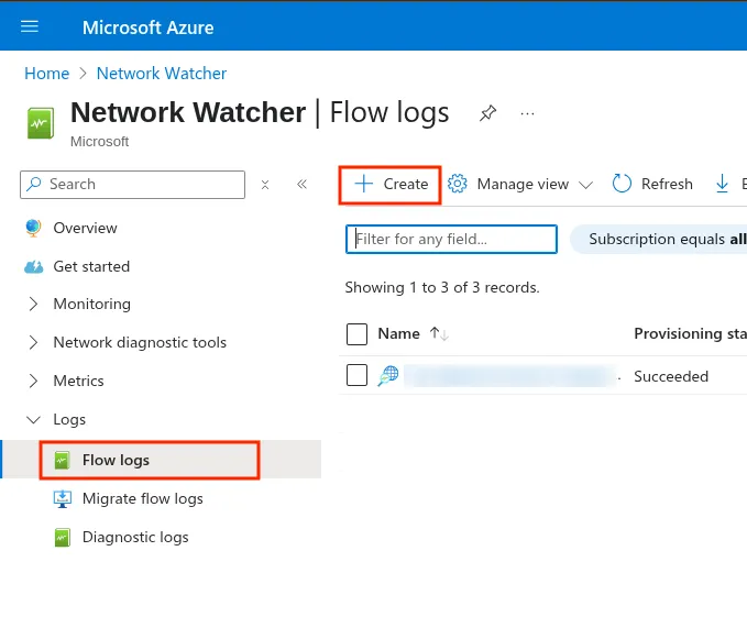 Create Flow Log