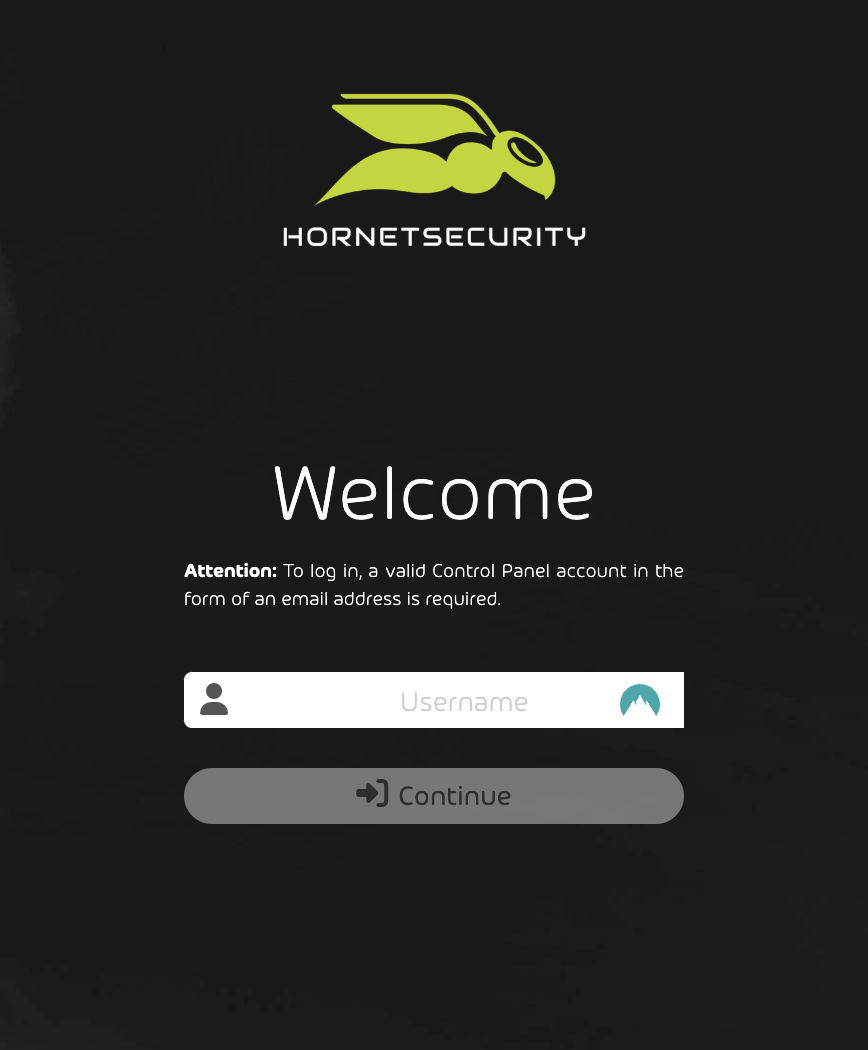 Hornetsecurity Control Panel