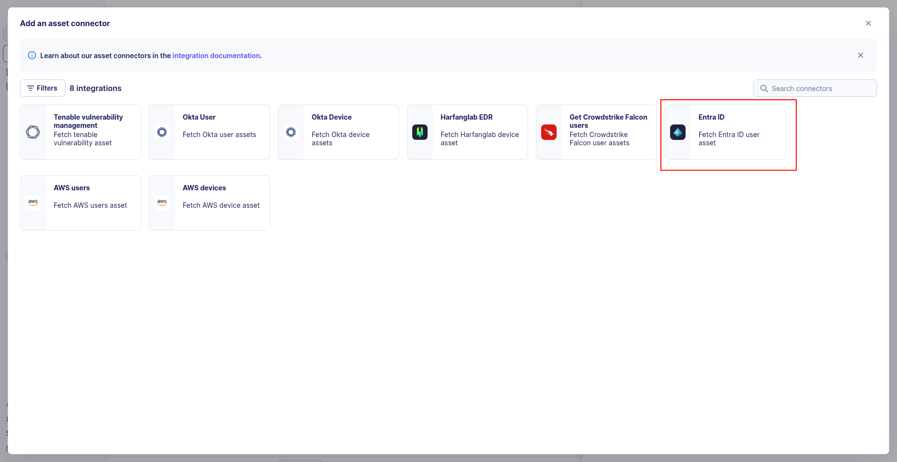 Microsoft Entra ID User connector configuration form