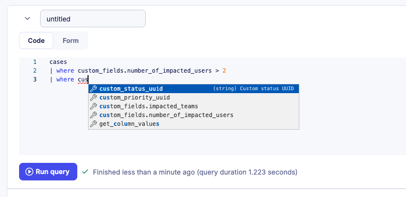 SOL autocomplete custom fields