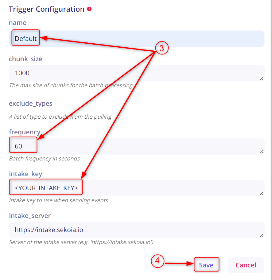 Sophos Trigger Configuration