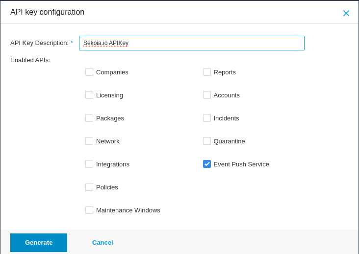 API Key Generate