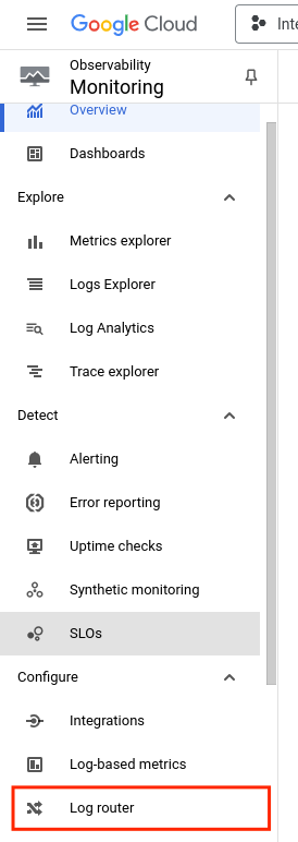 Click Log router