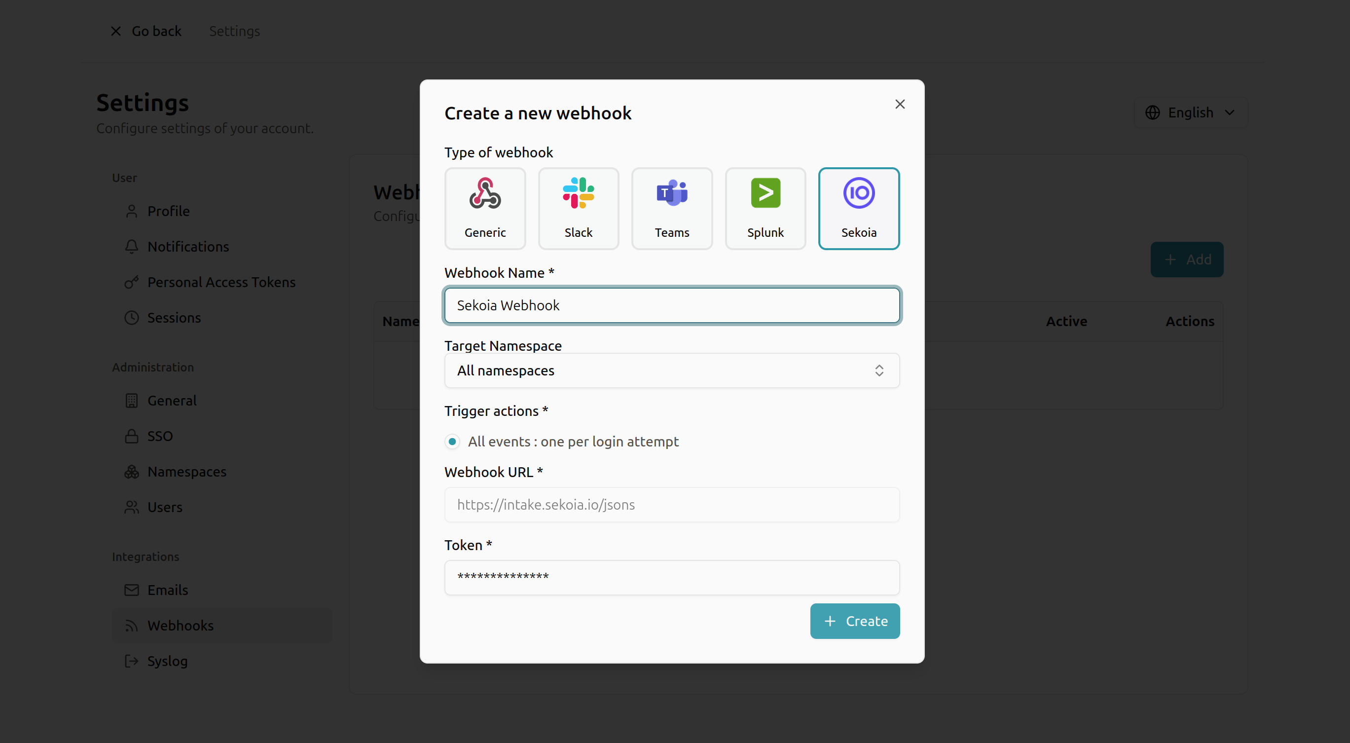 Save your configuration